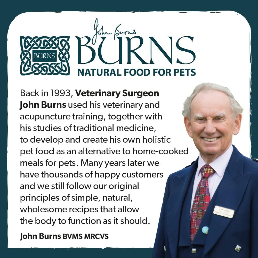Burns Pet Nutrition Hypoallergenic Complete Dry Dog Food Adult and Senior Dog Original Lamb and Brown Rice 12 kg