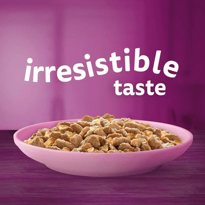 120 x 85g Whiskas Kitten Poultry Feasts Mixed Wet Cat Food Pouches in Jelly