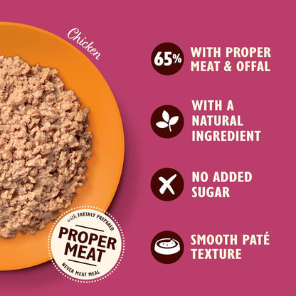 Lily’s Kitchen Smooth Paté, Complete nutrition, Cat Wet Food Multipack (32x85g) Tray for Adult Cats, Grain-Free Recipe With Natural Ingredients and With Freshly Prepared Meat & Offal