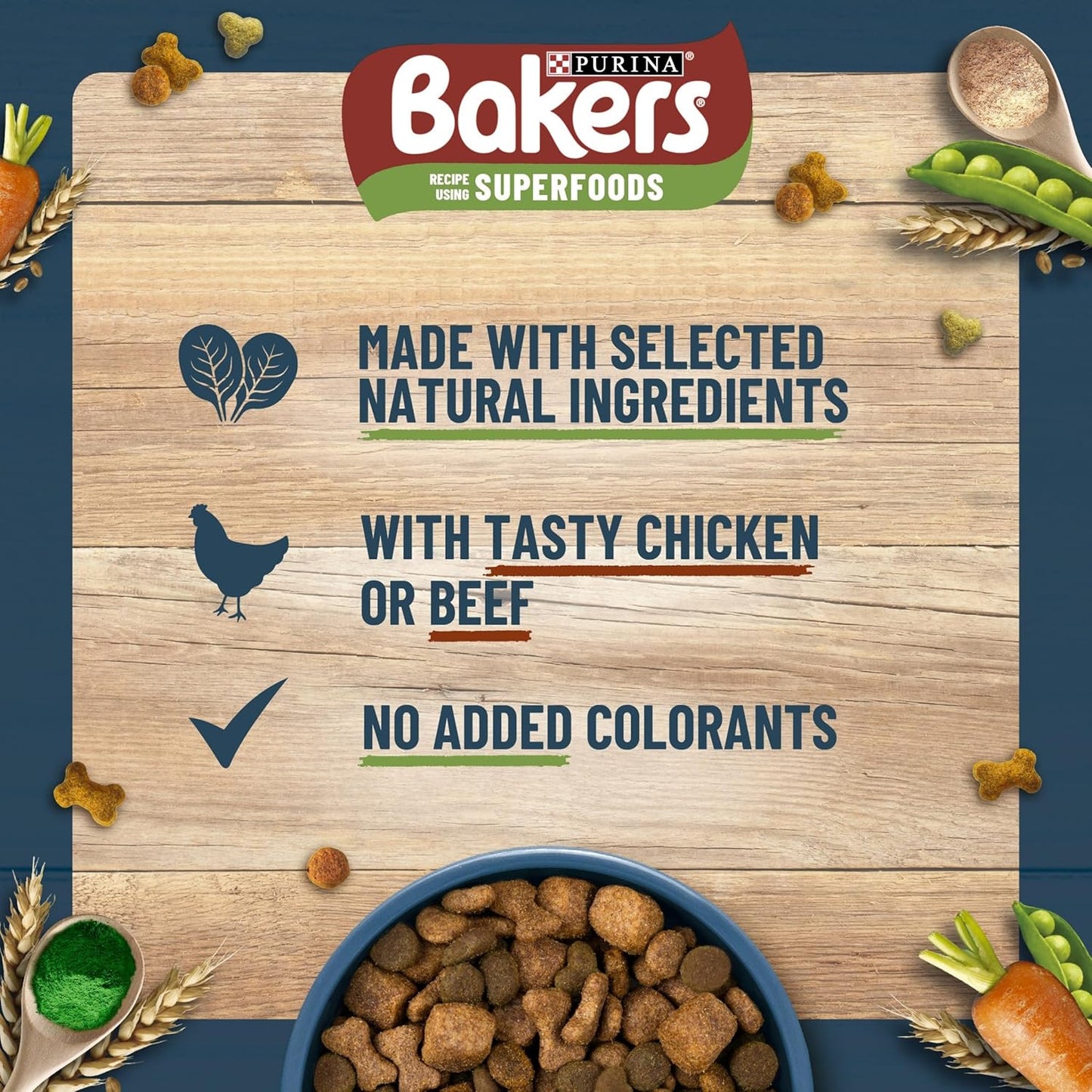 Bakers Adult Dry Dog Food Chicken and Veg 14kg