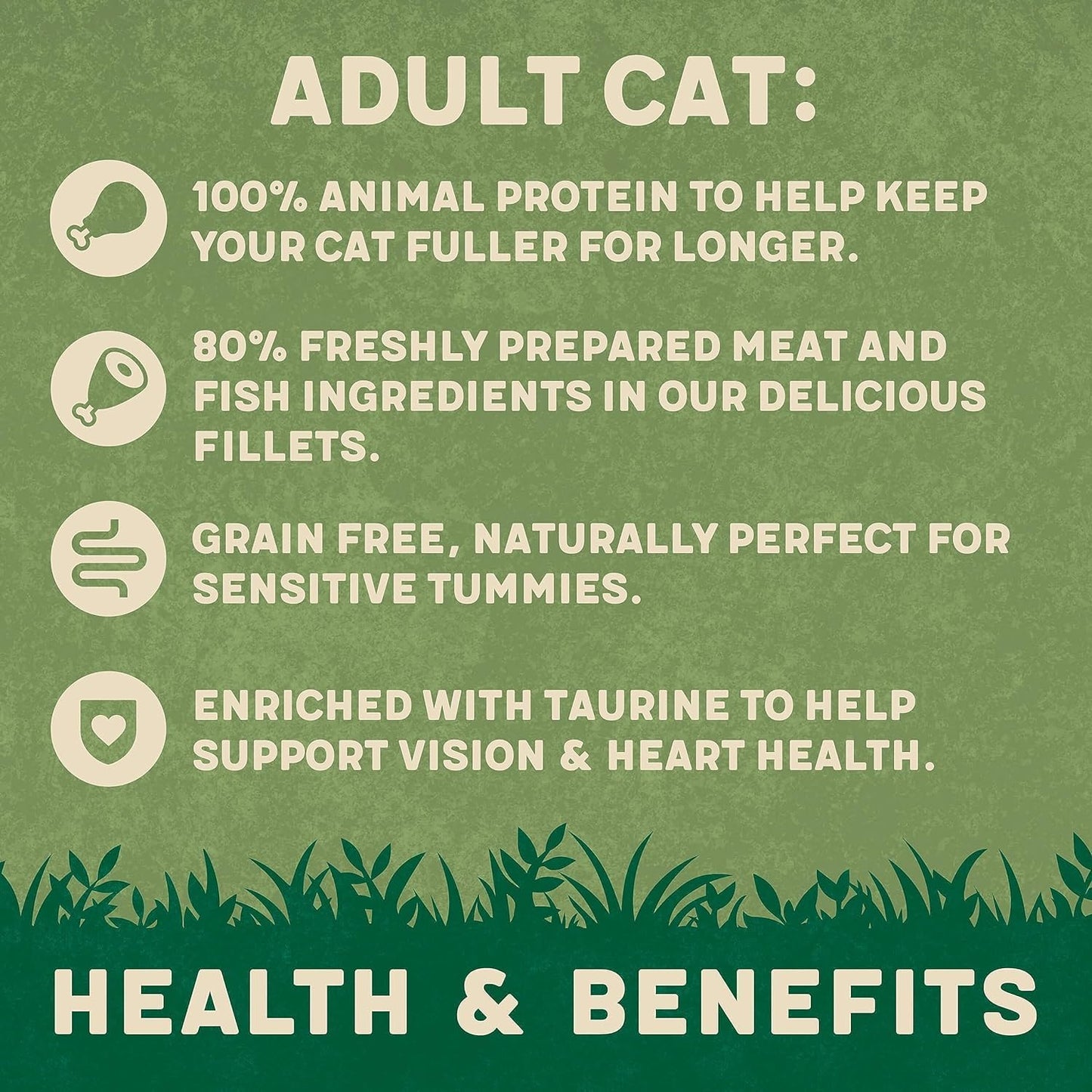 Harringtons Complete Wet Pouch Grain Free Hypoallergenic Adult Cat Food Mixed in Jelly Pack 40x85g