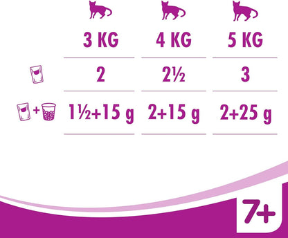Whiskas Wet Pouches, Fish and Meaty Selection in Jelly, Suitable for Senior Cats Aged 7+, MegaPack (120 x 100 g)