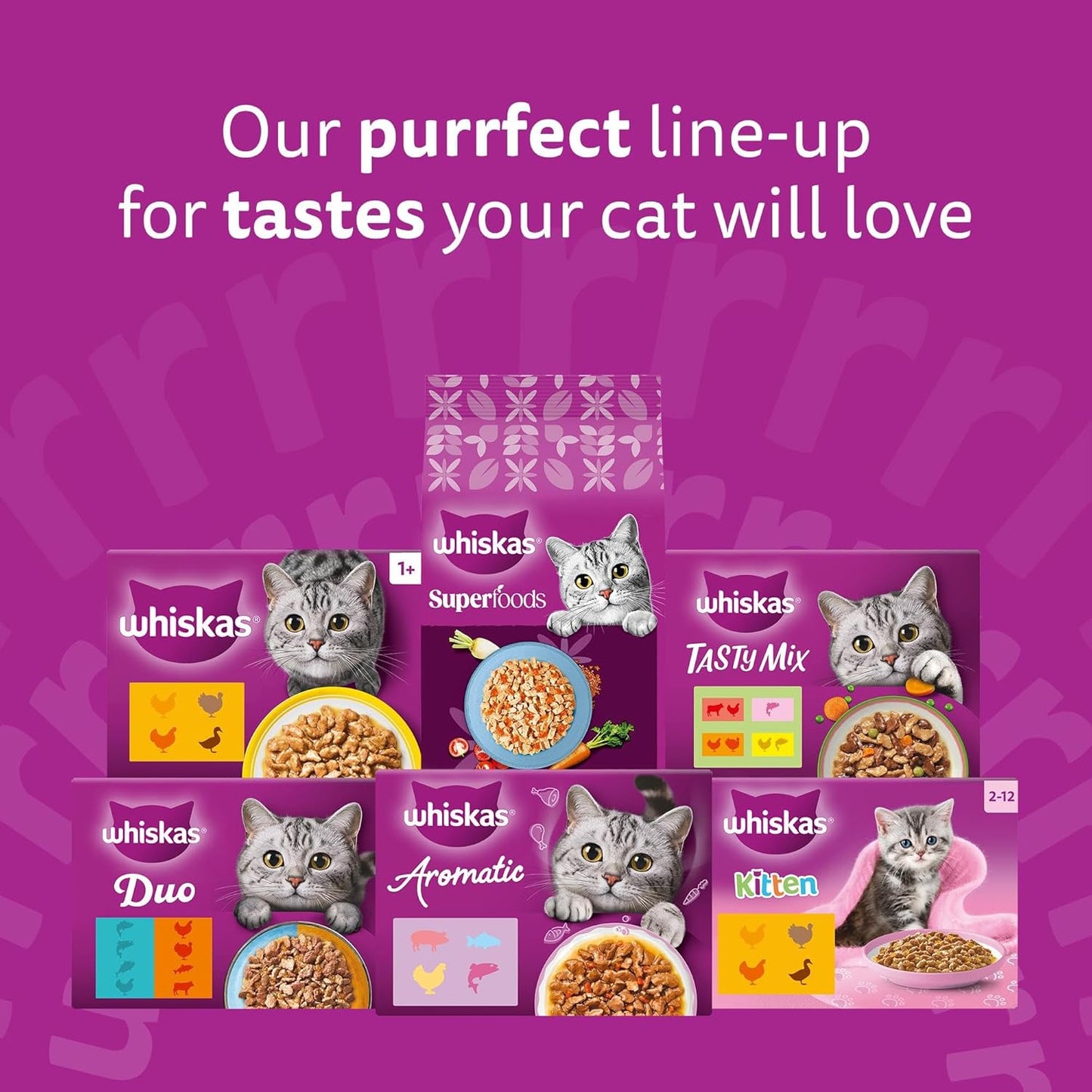 whiskas Junior Poultry Selection in Jelly 84 Pouches, Wet Kitten and Cat Food, Selection of Chicken, Duck, Poultry and Turkey, Megapack (84 x 85 g)